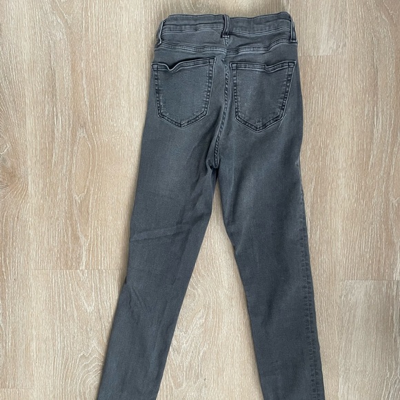 TopShop Gray Faded Black Jamie Skinny Stretch Jeans 26 Tall Grey - Picture 4 of 7